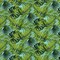 Palm - Aqua & Teal,Green Leaves,Tropical & Botanical Upholstery Fabric 54 Inches"